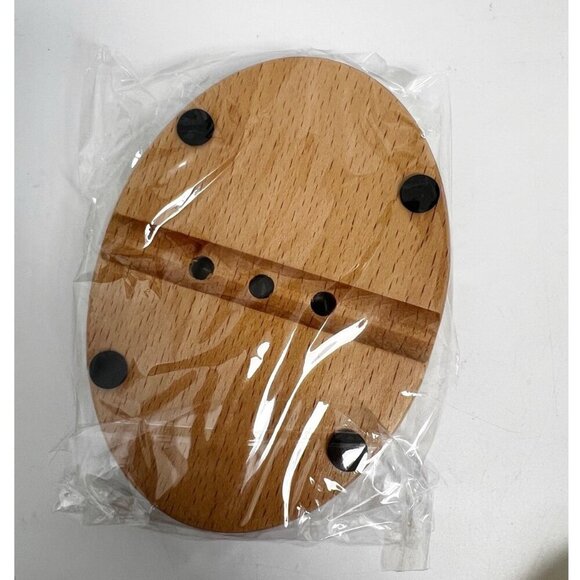 Solid Wood Soap Dish Bathroom Kitchen Decor, NEW - Picture 2 of 6